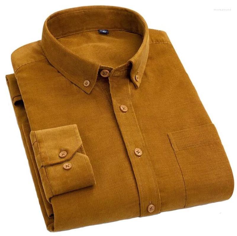 Men's Casual Shirts Quality Autumn/winter Warm Cotton Corduroy Long Sleeved Button Shirt Collar Smart For Men Comfortable, Md005
Men's Casual Shirts Quality Autumn/winter Warm Cotton Corduroy Long Sleeved Button Shirt Collar Smart For Men Comfortable, Md005