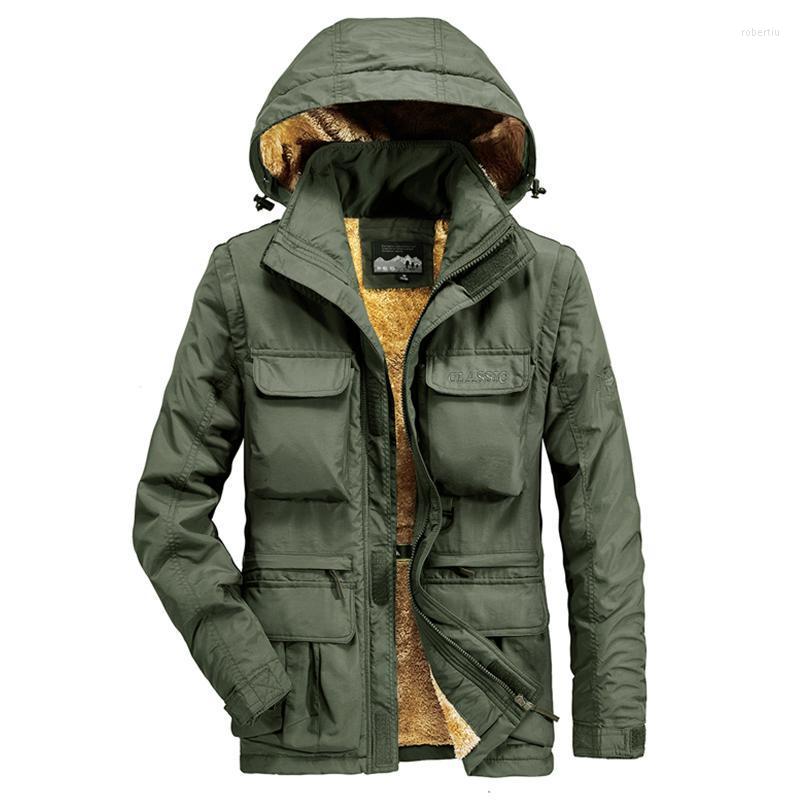 Men' Jackets Men 2022 Winter Windproof Hooded Warm Fleece Jacket Multi-Pocket Tactical Coat Outdoor Camping Fishing Casual, Black
Men' Jackets Men 2022 Winter Windproof Hooded Warm Fleece Jacket Multi-Pocket Tactical Coat Outdoor Camping Fishing Casual, Black