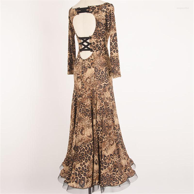 Stage Wear Leopard Ballroom Dress Woman Dance Dresses Waltz Standard Social Tango Rumba Costumes, Black
Stage Wear Leopard Ballroom Dress Woman Dance Dresses Waltz Standard Social Tango Rumba Costumes, Black
