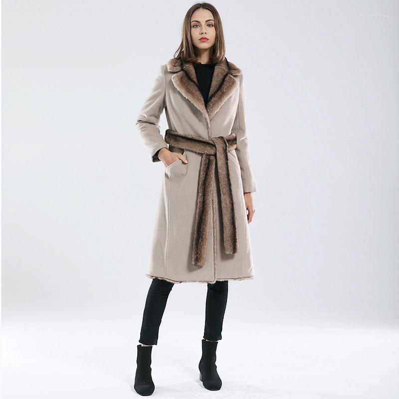 Women' Fur OFTBUY 2022 2-sided Wear Winter Jacket Women Faux Coat Long Belt Thick Warm Outerwear Streetwear Fashion, Khaki
Women' Fur OFTBUY 2022 2-sided Wear Winter Jacket Women Faux Coat Long Belt Thick Warm Outerwear Streetwear Fashion, Khaki