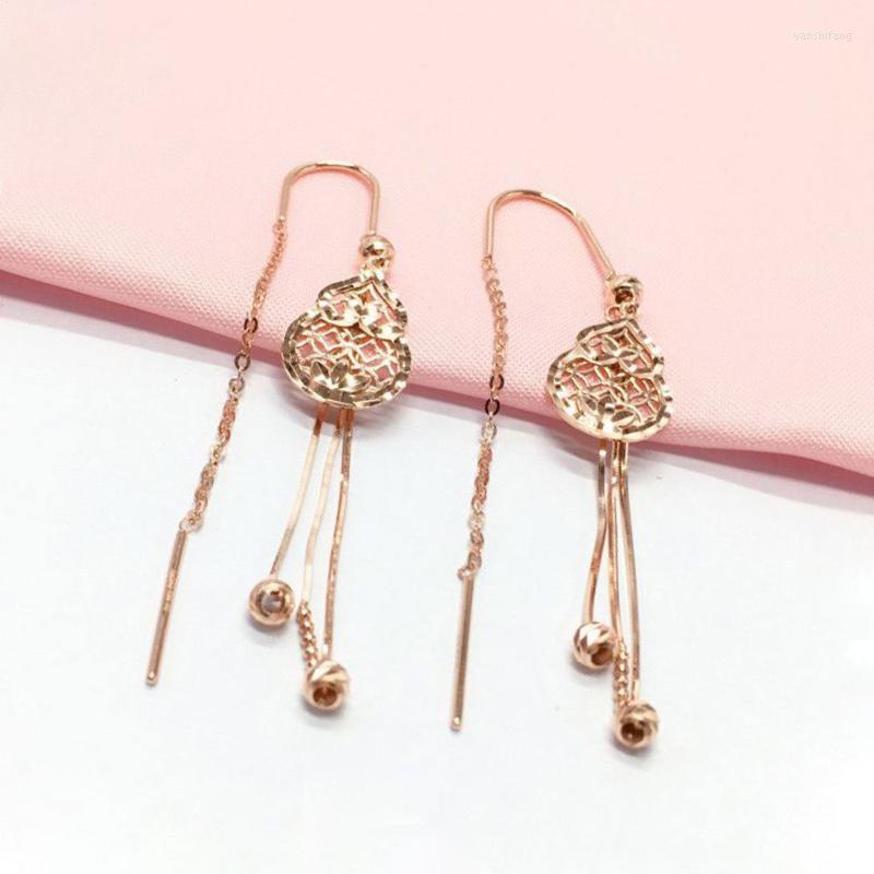 Dangle Earrings 585 Purple Gold Plated 14K Rose Gourd For Women Bead Tassel Fashion U-shaped Ear Line Jewelry Gift Girlfriend
Dangle Earrings 585 Purple Gold Plated 14K Rose Gourd For Women Bead Tassel Fashion U-shaped Ear Line Jewelry Gift Girlfriend