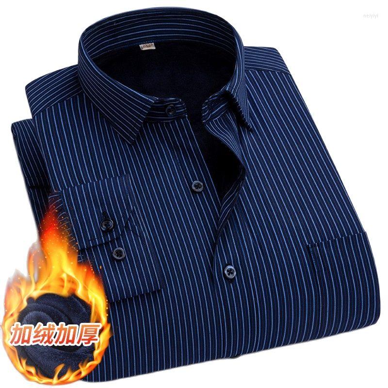 Men's Dress Shirts Men's Fashion Casual Long-sleeved Striped Thickened Plus Cashmere Autumn And Winter Warm Business, 5233
Men's Dress Shirts Men's Fashion Casual Long-sleeved Striped Thickened Plus Cashmere Autumn And Winter Warm Business, 5233