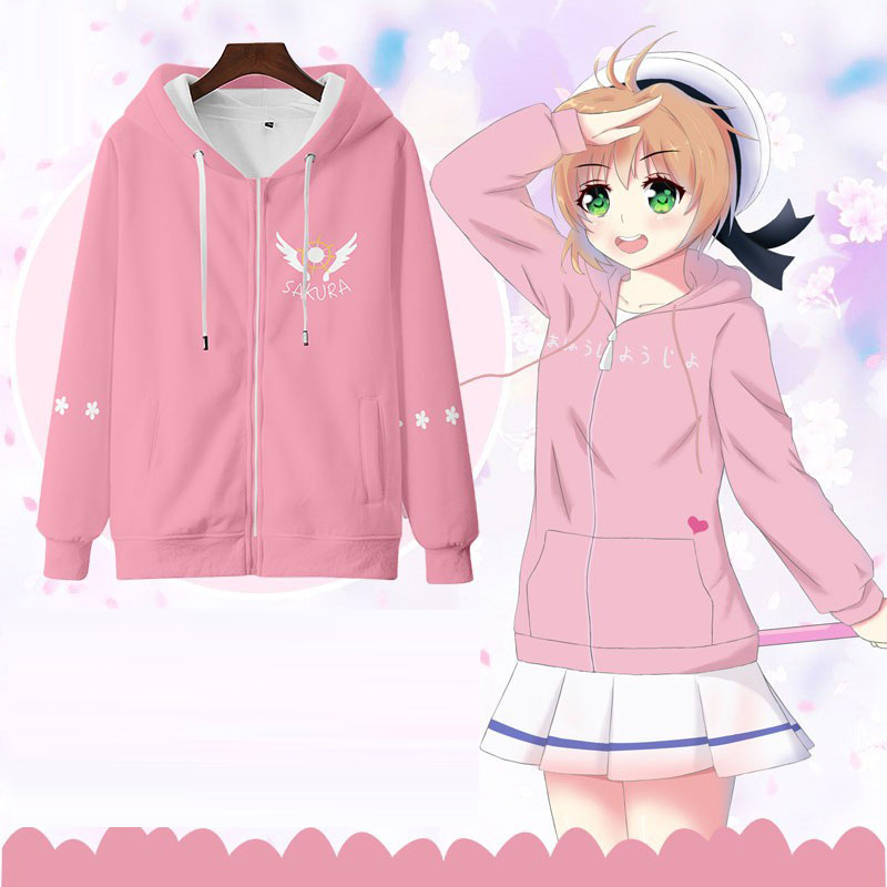 Cardcaptor Sakura 3D Print Zip Up Women/Men Hoodie Sweatshirt Streetwear Hip Hop Kinomoto Sakura Cosplay Zipper Hooded Jacket, 009
Cardcaptor Sakura 3D Print Zip Up Women/Men Hoodie Sweatshirt Streetwear Hip Hop Kinomoto Sakura Cosplay Zipper Hooded Jacket, 009