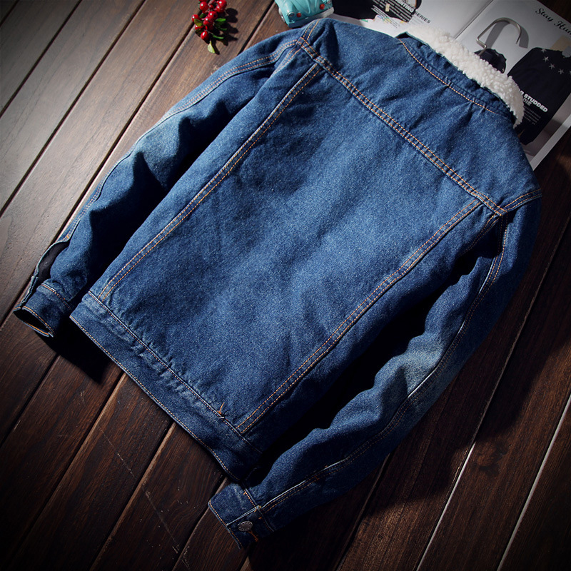Men's Jackets DIMUSI Winter s Denim Fashion Fleece Thick Warm Jeans Jacket Casual Slim Outwear Windbreaker Cowboy Coats 6XL 221206