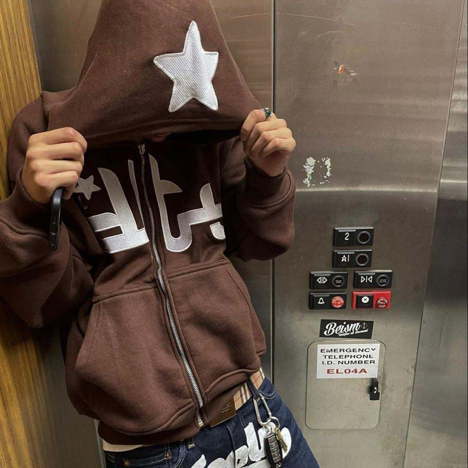 Men's Jackets Star Graphics Print Hoodies Fashion Gothic Zip Up Sweatshirt Hooded Jacket Autumn Long Sleeve Sport Coat Oversized Hoodie 221206, White
Men's Jackets Star Graphics Print Hoodies Fashion Gothic Zip Up Sweatshirt Hooded Jacket Autumn Long Sleeve Sport Coat Oversized Hoodie 221206, White