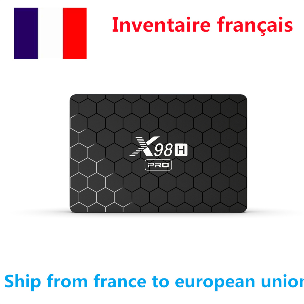 Ship from france X98H PRO TV BOX Android 12 OS 2G 16G 4gb32G WIFI6 1000M LAN BT5.0 Allwinner H618 4K