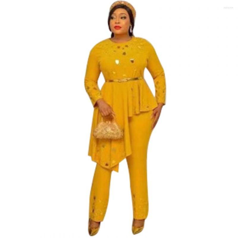 Ethnic Clothing African Sets For Women Three Quarter Sleeve Beading Bazin Baggy Pants Rock Style Dashiki Famous Suit Africa
Ethnic Clothing African Sets For Women Three Quarter Sleeve Beading Bazin Baggy Pants Rock Style Dashiki Famous Suit Africa