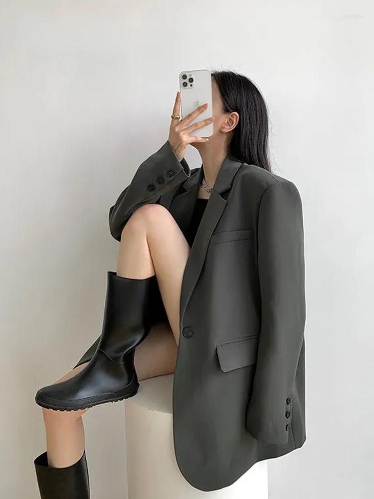 Women's Suits 2022 Autum Oversize Full Sleeve Gray Women Blazer Office Lady Solid Suit Blazers Work Winter Female Clothing Jackets Coat, Black
Women's Suits 2022 Autum Oversize Full Sleeve Gray Women Blazer Office Lady Solid Suit Blazers Work Winter Female Clothing Jackets Coat, Black
