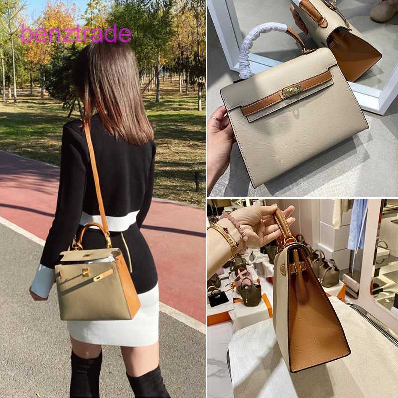 Herme Kely bags for women online shop 2022 new fashion cow leather women's color matching second generation single shoulder cross DLC3, Elephant grey with brown - small
Herme Kely bags for women online shop 2022 new fashion cow leather women's color matching second generation single shoulder cross DLC3, Elephant grey with brown - small