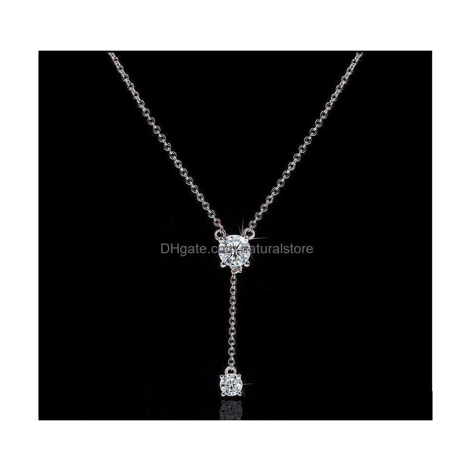 Pendant Necklaces Pendant Necklaces Pendants Jewelry Ll Romantic Long Lab Diamond Real 925 Sterling Sier Party Wedding Ch 4T Drop Del Otrpc 
Pendant Necklaces Pendant Necklaces Pendants Jewelry Ll Romantic Long Lab Diamond Real 925 Sterling Sier Party Wedding Ch 4T Drop Del Otrpc