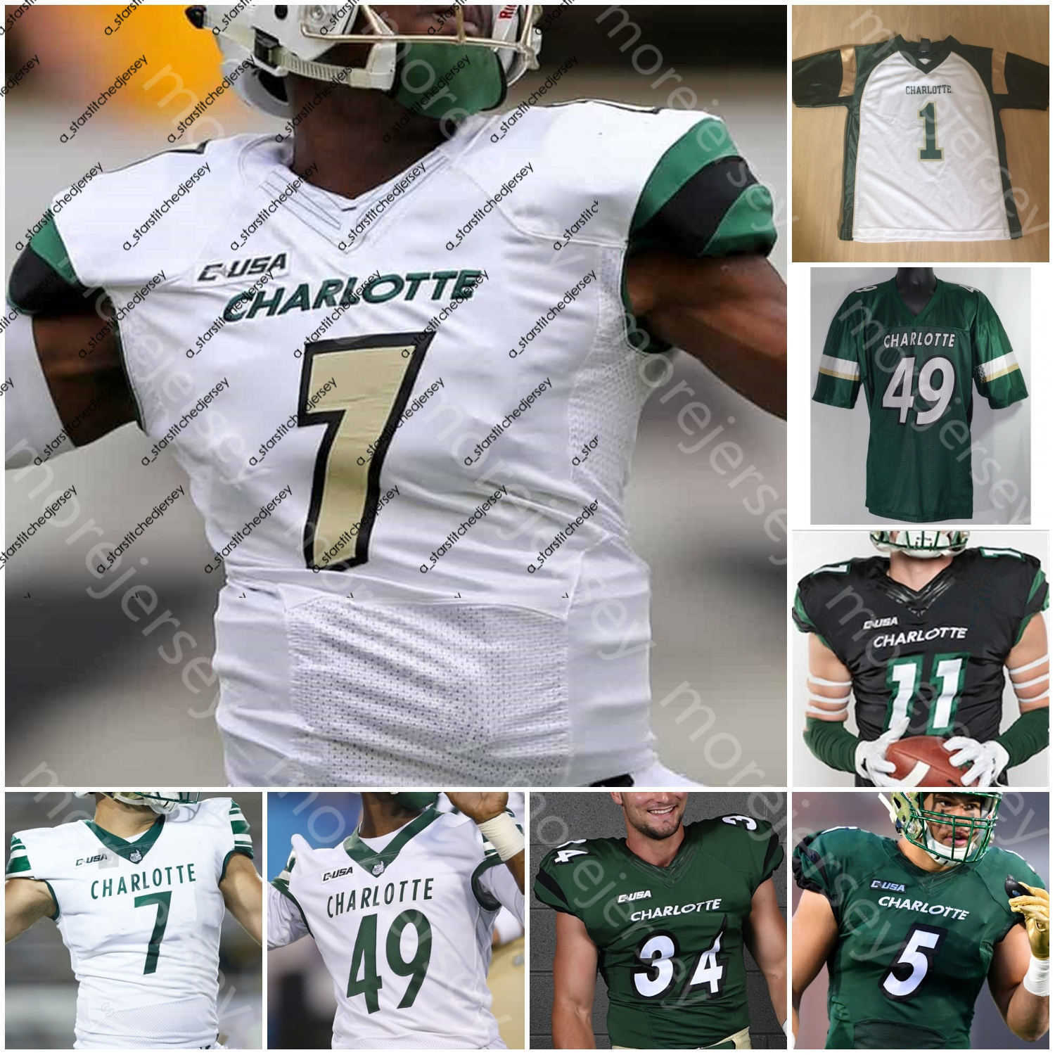 NEW Football Jerseys Football Jerseys Custom Charlotte Football Jersey NCAA College Chris Reynolds Benny LeMay Victor Tucker Dollar Alex Highsmith Watts Tre Harbi, White i
NEW Football Jerseys Football Jerseys Custom Charlotte Football Jersey NCAA College Chris Reynolds Benny LeMay Victor Tucker Dollar Alex Highsmith Watts Tre Harbi, White i