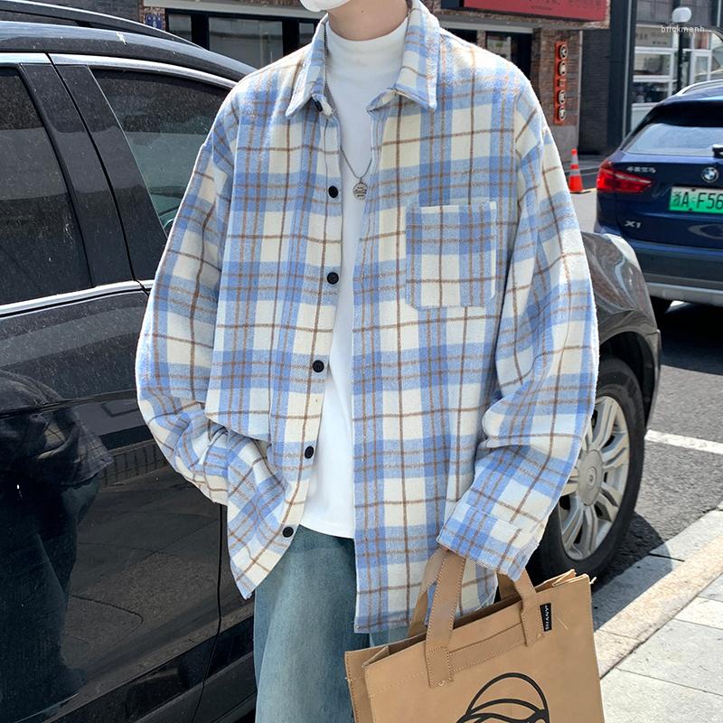 Men's Casual Shirts Brand Fashion Hip Hop Punk Loose Men's Cargo Plaid Long Sleeves 2023 Spring Autumn Clothes, W3583 3
Men's Casual Shirts Brand Fashion Hip Hop Punk Loose Men's Cargo Plaid Long Sleeves 2023 Spring Autumn Clothes, W3583 3