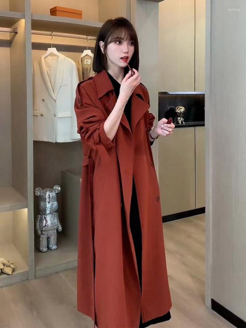 Women' Trench Coats Korean Style Maple Red Midi Clothing 2022 Early Autumn High-end Sense Niche Coat Women' Spring And Autu
Women' Trench Coats Korean Style Maple Red Midi Clothing 2022 Early Autumn High-end Sense Niche Coat Women' Spring And Autu