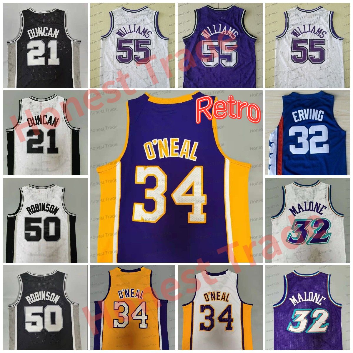 Retro 50 Robinson Basketball Jersey Jason Williams 34 Shaq Throwback Yellow Neal 32 Erving Karl Malone White Black Mens Jerseys Stitched, Men jersey
Retro 50 Robinson Basketball Jersey Jason Williams 34 Shaq Throwback Yellow Neal 32 Erving Karl Malone White Black Mens Jerseys Stitched, Men jersey
