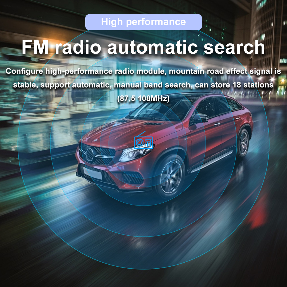 Car Radio Digital Bluetooth FM Radio Stereo Audio Music USB/SD with In Dash AUX Input Car MP3 Player