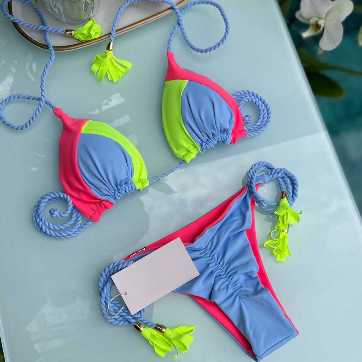 Bras Sets Micro Bikini Push Up Women Swimsuits 2023 Sexy Bikini Set Brazilian Female Swimwear Block Color Biquini Bathing Suit Beachwear T221206, Mjc318501
Bras Sets Micro Bikini Push Up Women Swimsuits 2023 Sexy Bikini Set Brazilian Female Swimwear Block Color Biquini Bathing Suit Beachwear T221206, Mjc318501