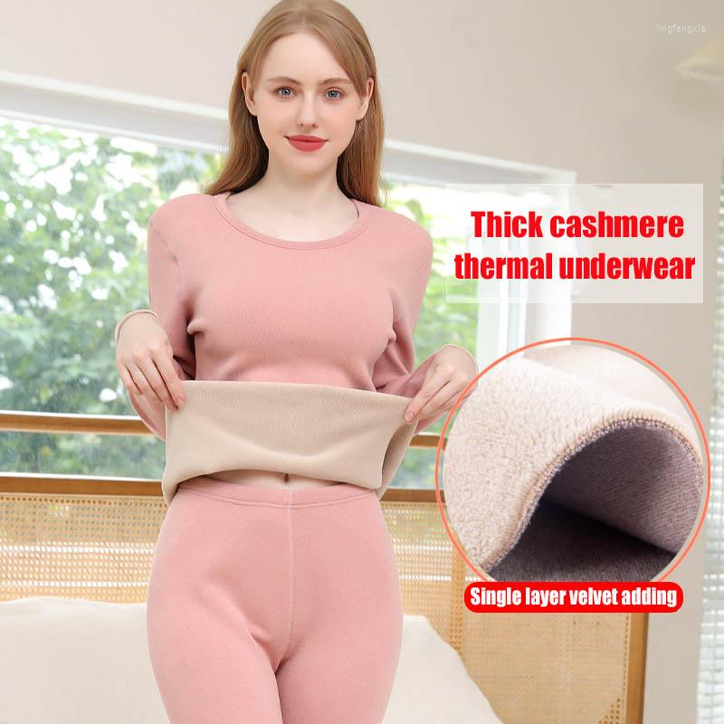 Active Sets Thermal Women Clothes Single-layer Velvet Padded Underwear Set Ladies Plus Size Seamless Body Bottoming Autumn Pants, Pink
Active Sets Thermal Women Clothes Single-layer Velvet Padded Underwear Set Ladies Plus Size Seamless Body Bottoming Autumn Pants, Pink