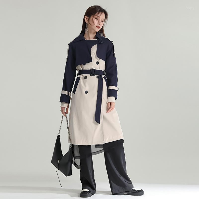 Women's Trench Coats SuperAen 2022 Autumn Dress Design Long Color Matching Windbreaker Double Breasted Lace Up, Apricot
Women's Trench Coats SuperAen 2022 Autumn Dress Design Long Color Matching Windbreaker Double Breasted Lace Up, Apricot