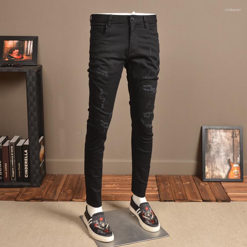 Men's Jeans Stretch Black Ripped Men Classic Spring Summer Slim Fit Denim Pencil Pants QJ01
Men's Jeans Stretch Black Ripped Men Classic Spring Summer Slim Fit Denim Pencil Pants QJ01