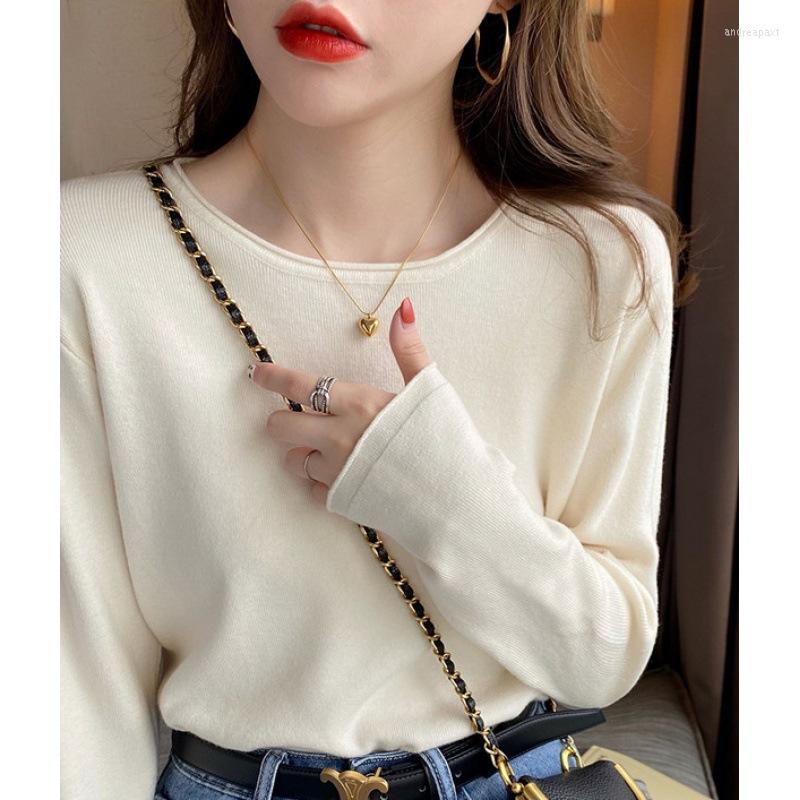 Women's Knits Autumn Sweater Women's 2022 Bottoming Shirt Spring Underwear Thin Top Round Neck White And Winter
Women's Knits Autumn Sweater Women's 2022 Bottoming Shirt Spring Underwear Thin Top Round Neck White And Winter