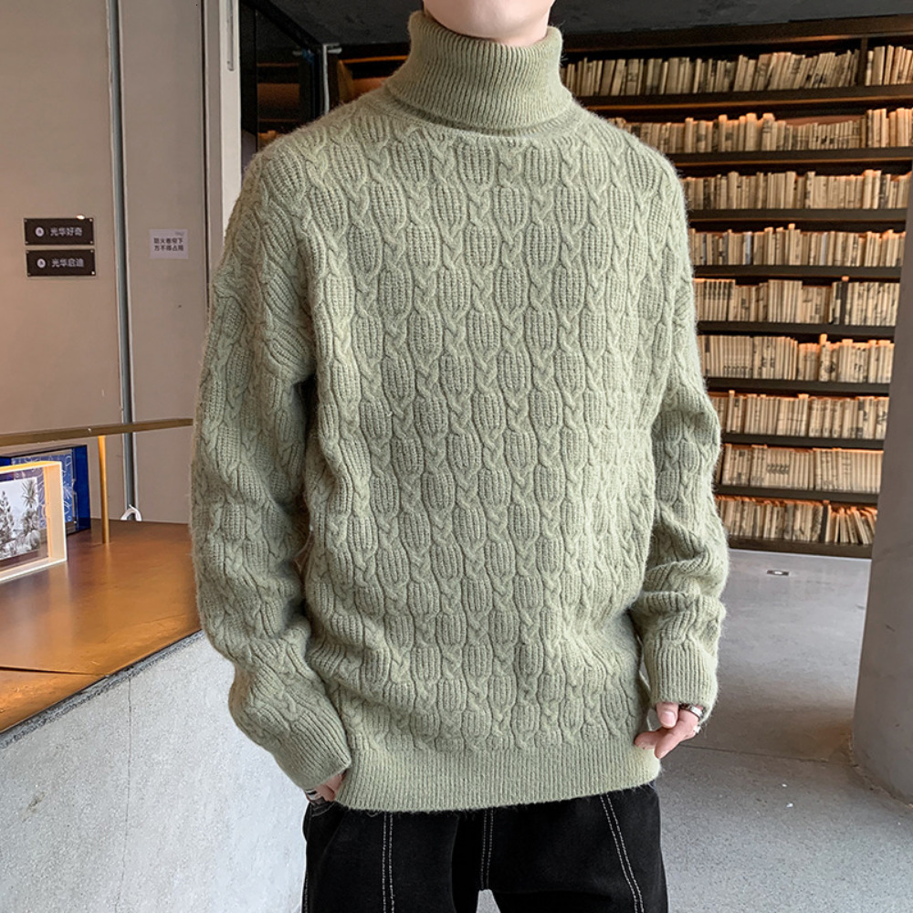 Men's Sweaters Turtleneck Korean Fashion Winter Knitted Pullover Clothing High Neck Long Sleeve Warm Top 221207, Beige
Men's Sweaters Turtleneck Korean Fashion Winter Knitted Pullover Clothing High Neck Long Sleeve Warm Top 221207, Beige