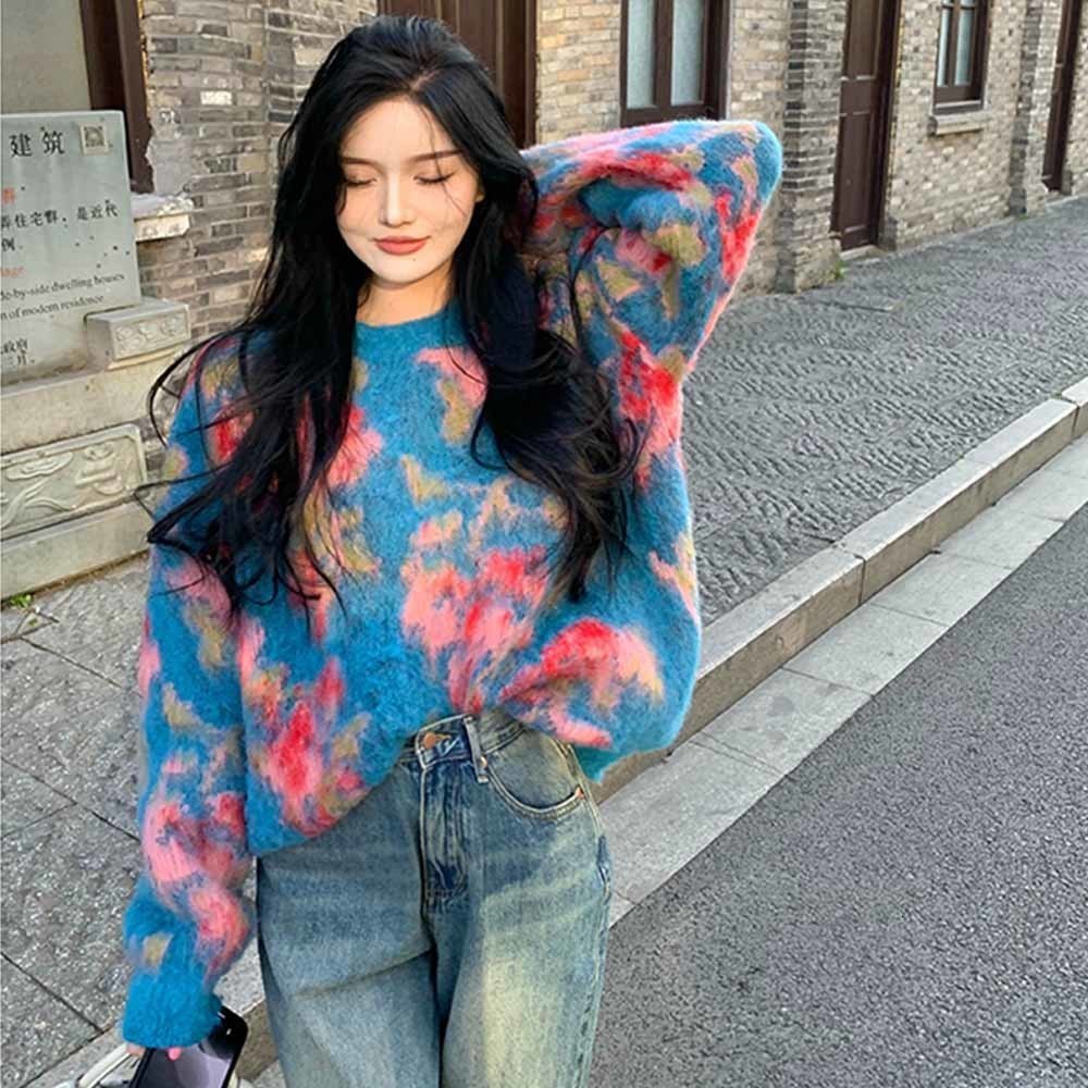 Women s Sweaters Spring Autumn Clothes Long Sleeve Sweater O Neck Jacquard Flowers Casual Pullovers Fashion Knit Tops 221206, Blue
Women s Sweaters Spring Autumn Clothes Long Sleeve Sweater O Neck Jacquard Flowers Casual Pullovers Fashion Knit Tops 221206, Blue