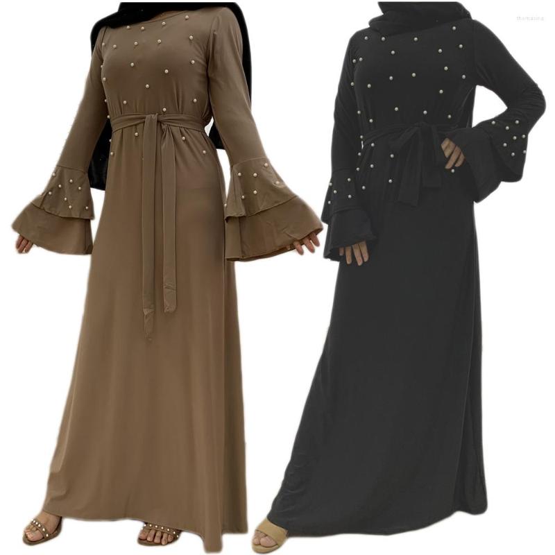 Ethnic Clothing Muslim Women Maxi Dress Beads Abaya Dubai Kaftan Turkey Caftan Jilbab Flare Sleeve Party Gown Islamic Ramadan Eid Robes
Ethnic Clothing Muslim Women Maxi Dress Beads Abaya Dubai Kaftan Turkey Caftan Jilbab Flare Sleeve Party Gown Islamic Ramadan Eid Robes