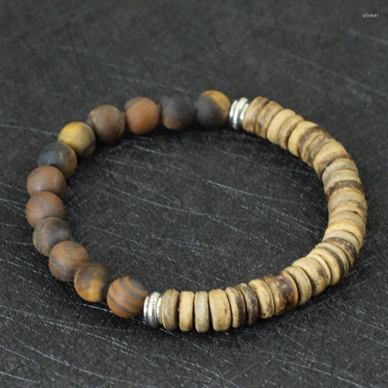 Charm Bracelets Fashionable Men Natural Wooden Braclet Obsidian Tiger Eyes Braslet Beaded Meditation Jewelry Accessories Pulseira Gift
Charm Bracelets Fashionable Men Natural Wooden Braclet Obsidian Tiger Eyes Braslet Beaded Meditation Jewelry Accessories Pulseira Gift