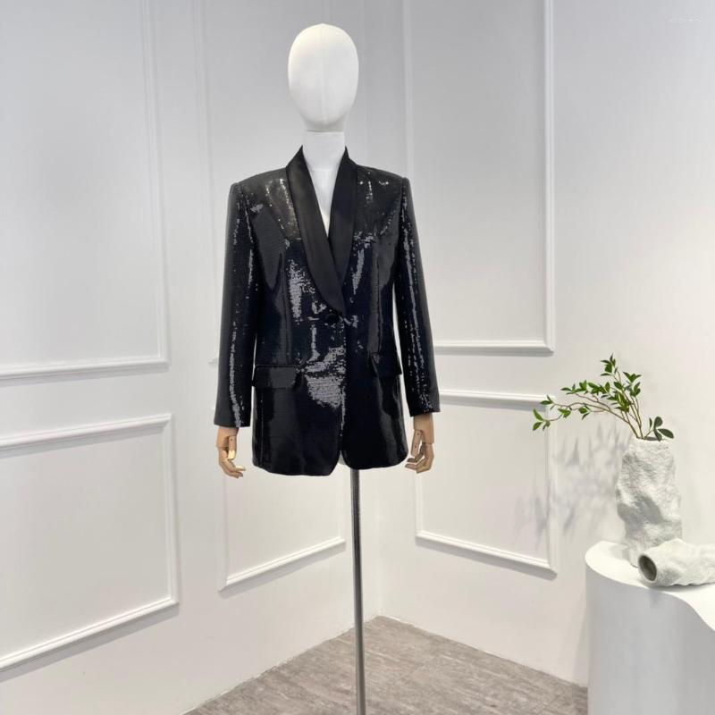 Women' Suits Black Sequined Blazer Women 2022 Autumn Arrival High Street Fashion Style Unique Desginer Clothes
Women' Suits Black Sequined Blazer Women 2022 Autumn Arrival High Street Fashion Style Unique Desginer Clothes