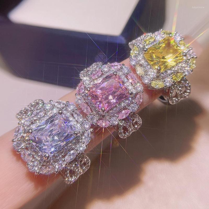 Wedding Rings Trendy 3 Style Jewelry S925 For Women Cubic Zirconia Charms Bridal Engagement White Gold Color Drop
Wedding Rings Trendy 3 Style Jewelry S925 For Women Cubic Zirconia Charms Bridal Engagement White Gold Color Drop
