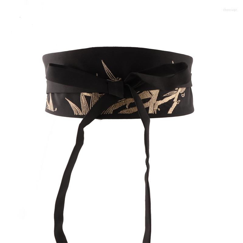 Belts 2022 Chinese Clothing Belt Kimono Black Bamboo Gold Embroidery Tassel Lace Up Decoration Adjustable Vintage Waist Cover
Belts 2022 Chinese Clothing Belt Kimono Black Bamboo Gold Embroidery Tassel Lace Up Decoration Adjustable Vintage Waist Cover