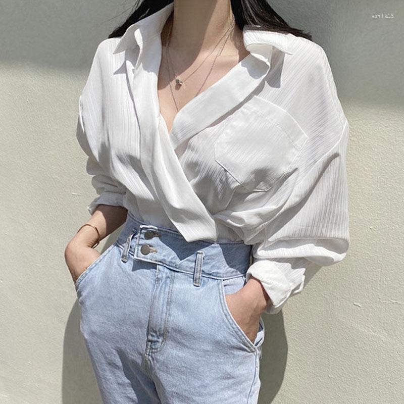 Women's Blouses Chic Elegant Striped Shirt Women Pocket Casual Office Blouse V-neck Loose Female White Tops Blusas Mujer 12375, Blue
Women's Blouses Chic Elegant Striped Shirt Women Pocket Casual Office Blouse V-neck Loose Female White Tops Blusas Mujer 12375, Blue