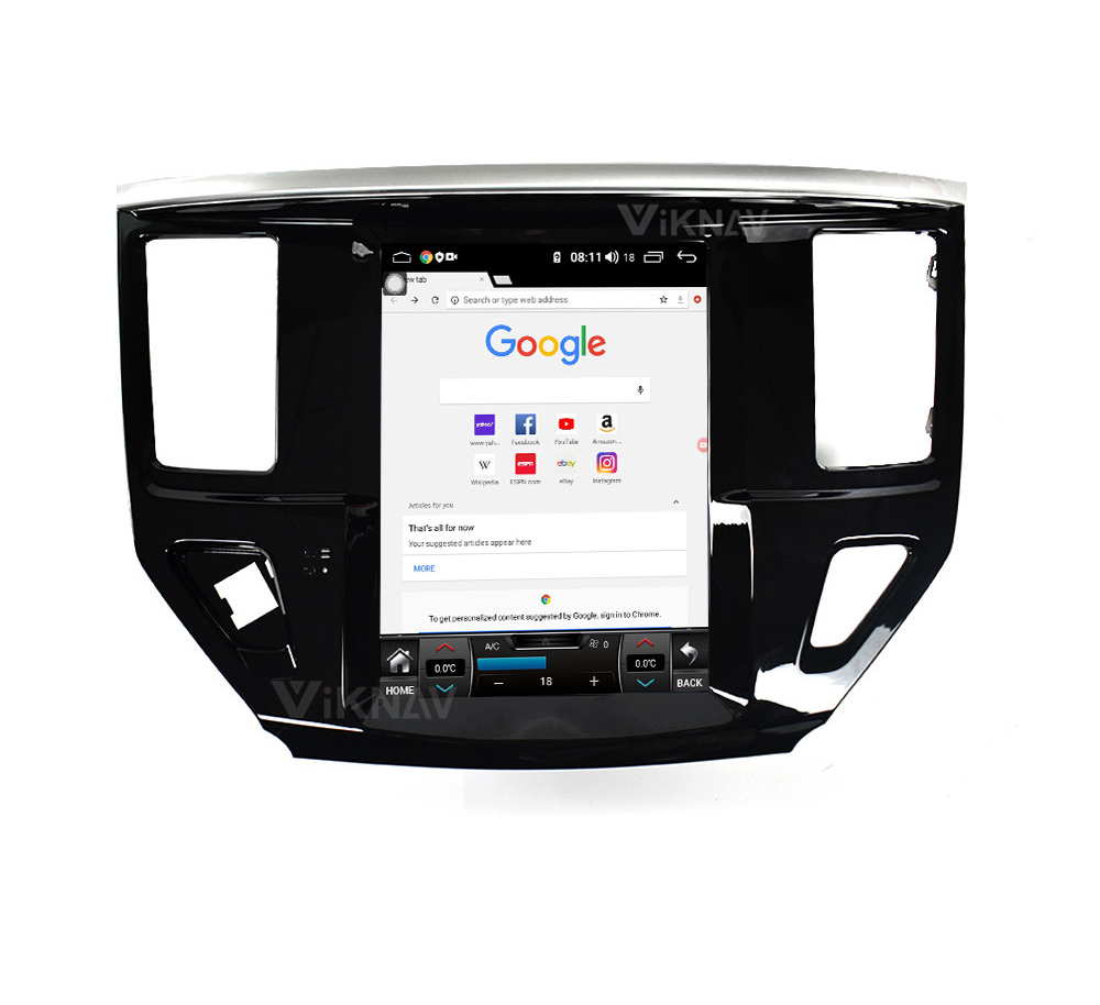 10.4 Inch PX8 64G Carplay Radio For Nissan Pathfinder 2012-2019 1080P HD 4G WIFI Navigation GPS Original Car Function Plug&Play