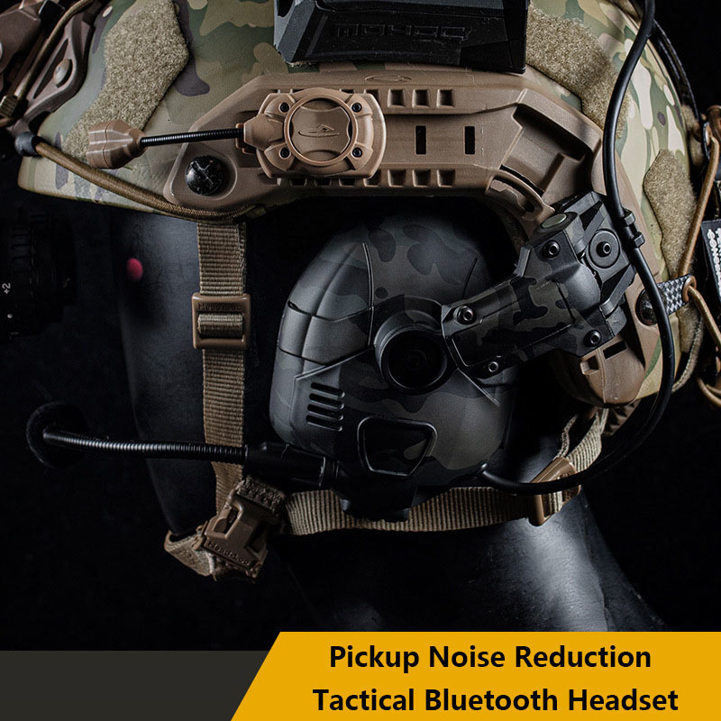Other Sporting Goods Sound Pickup And Noise Reduction Tactical Camouflage Bluetooth Headset Silicone Earmuffs Helmet And Quick Release Dualuse 221207
Other Sporting Goods Sound Pickup And Noise Reduction Tactical Camouflage Bluetooth Headset Silicone Earmuffs Helmet And Quick Release Dualuse 221207