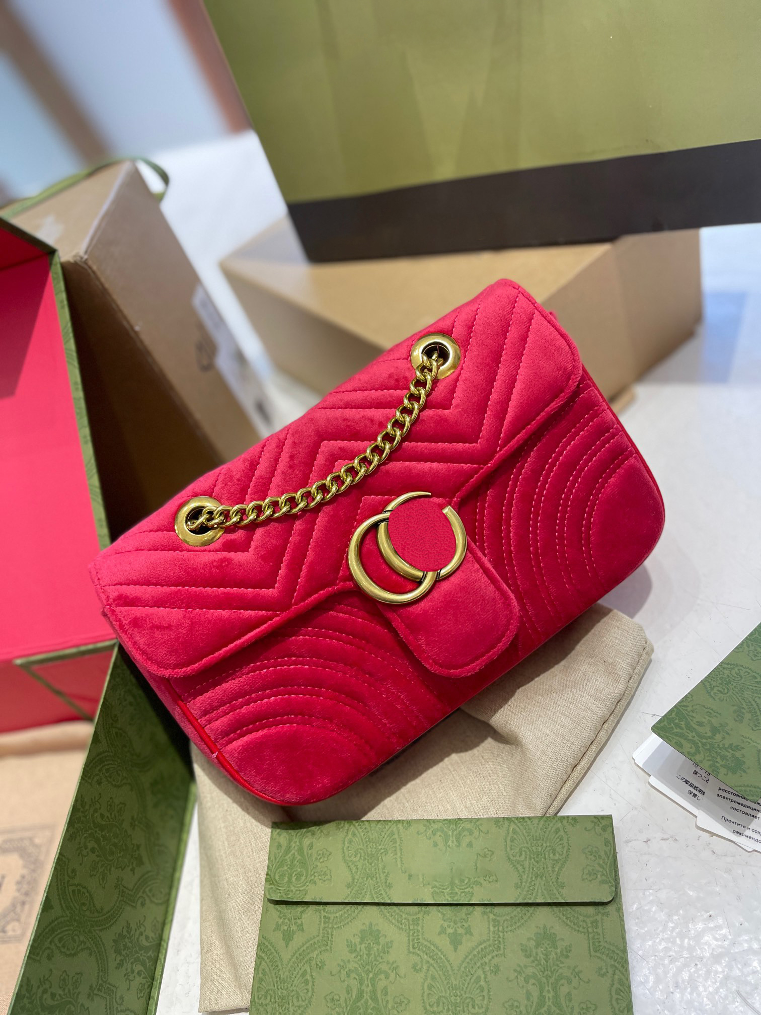 Luxury Tote Brand Shoulder Bag Crossbody Handbag Genuine Leather Cattlehide Designer Messenger Bags 5A Quality Gold China Velvet 26CM Fashion, Red
Luxury Tote Brand Shoulder Bag Crossbody Handbag Genuine Leather Cattlehide Designer Messenger Bags 5A Quality Gold China Velvet 26CM Fashion, Red