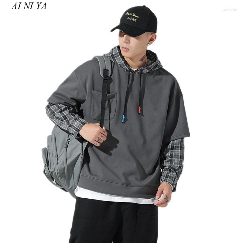 Men' Hoodies Plaid Patchwork Hoodie Men Harajuku High Street Oversized Hooded Sweatshirts Streetwear Clothing, Black
Men' Hoodies Plaid Patchwork Hoodie Men Harajuku High Street Oversized Hooded Sweatshirts Streetwear Clothing, Black