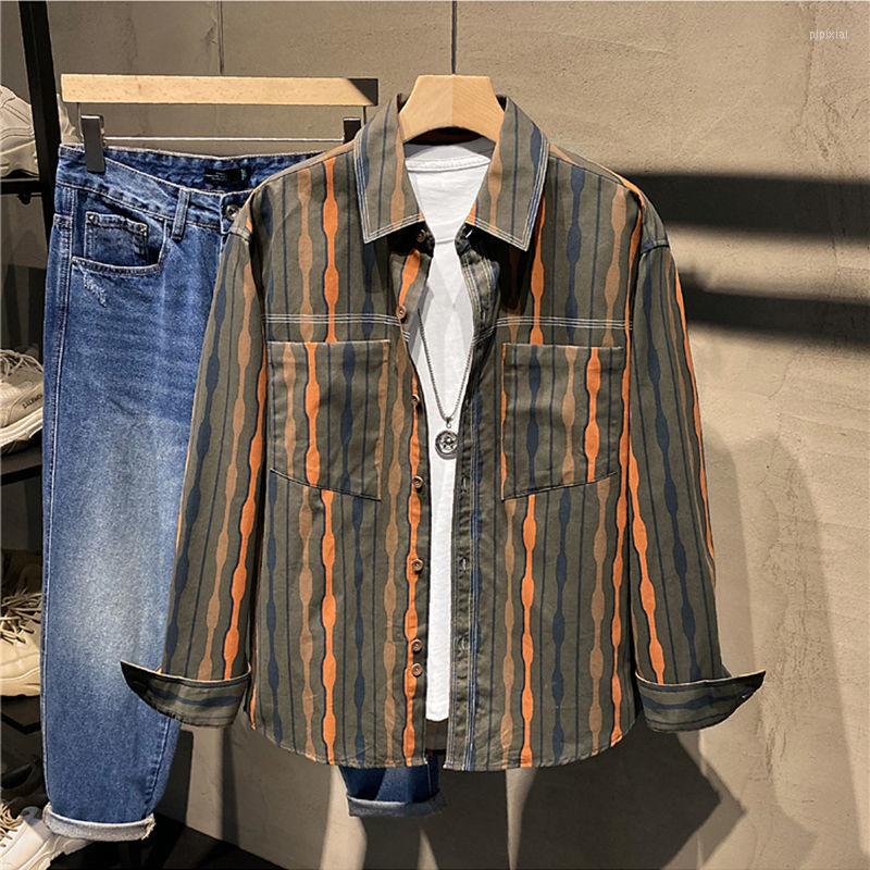 Men's Casual Shirts Striped Shirt Men's Long-sleeved Tooling Hong Kong Style Retro Tide Brand Pocket Button Iron-free Autumn Thin Coat, Dx008 black
Men's Casual Shirts Striped Shirt Men's Long-sleeved Tooling Hong Kong Style Retro Tide Brand Pocket Button Iron-free Autumn Thin Coat, Dx008 black