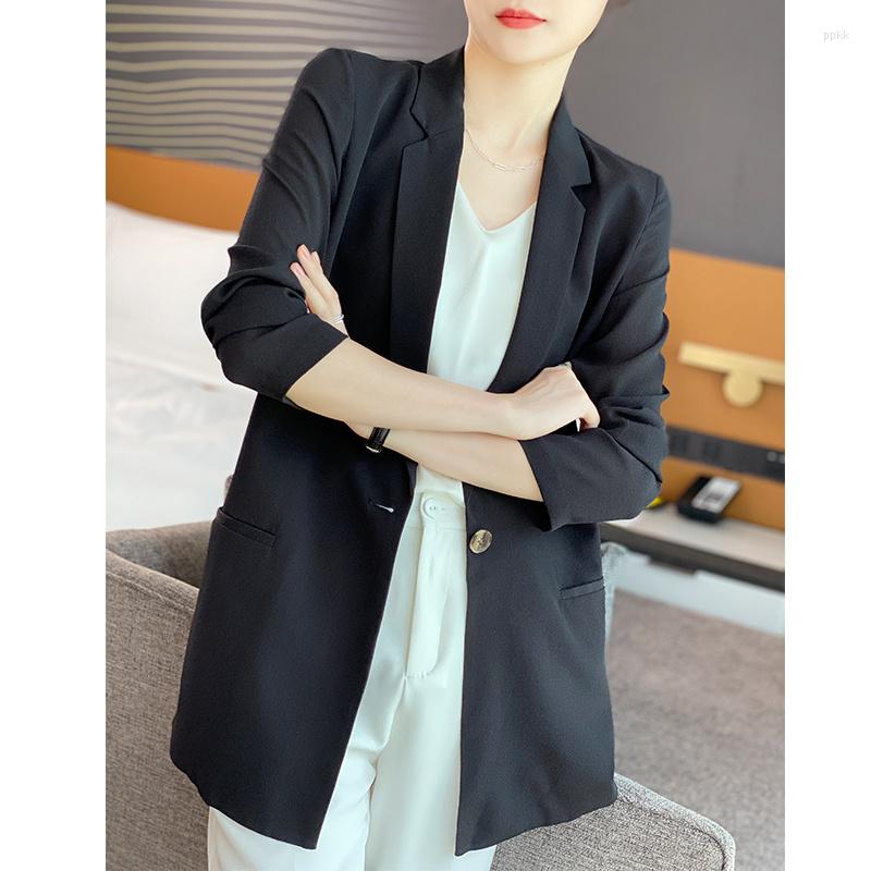 Women' Suits 2023 Blazer Women Coat Mulberry Silk Women' Jacket Black Casual Female Blazers Woman Fashion OL Formal Elegant Coats
Women' Suits 2023 Blazer Women Coat Mulberry Silk Women' Jacket Black Casual Female Blazers Woman Fashion OL Formal Elegant Coats