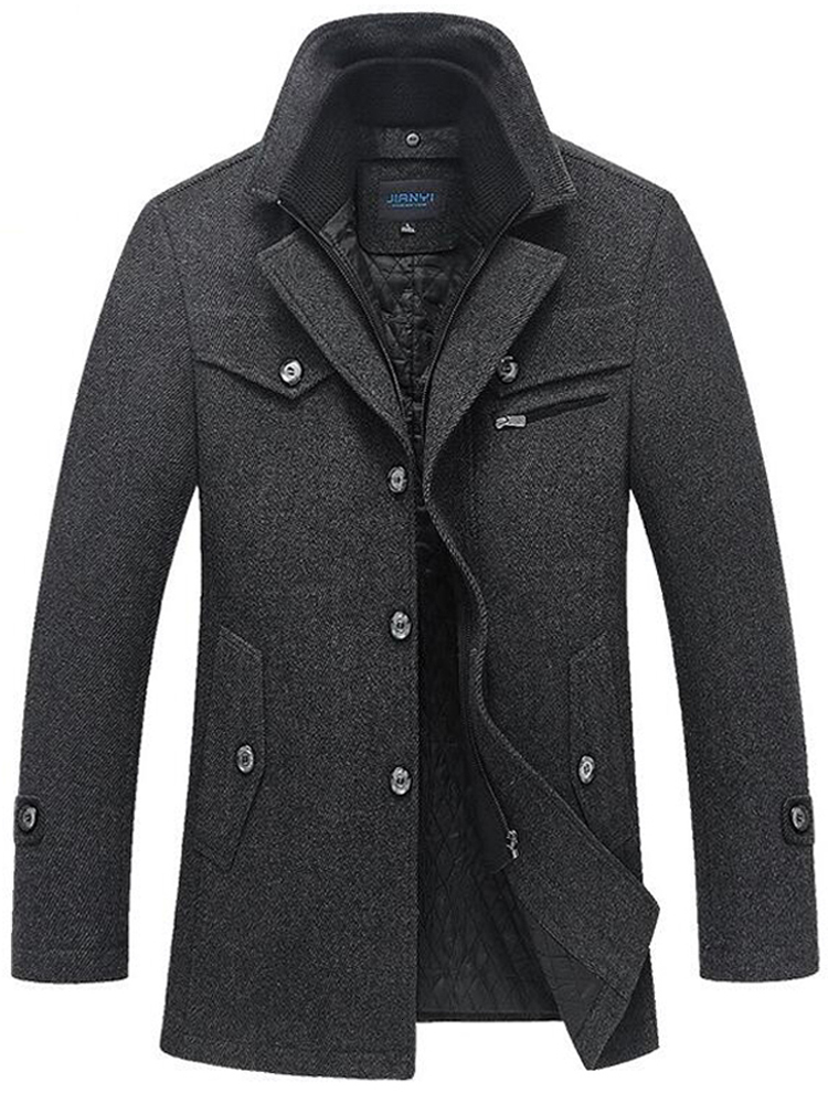 Men's Wool Blends Mens en Coat Autumn Winter Cotton Thicken Jacket Coats High Quality Male Tops Windproof Warm Trench Overcoats 221206, Khaki
Men's Wool Blends Mens en Coat Autumn Winter Cotton Thicken Jacket Coats High Quality Male Tops Windproof Warm Trench Overcoats 221206, Khaki