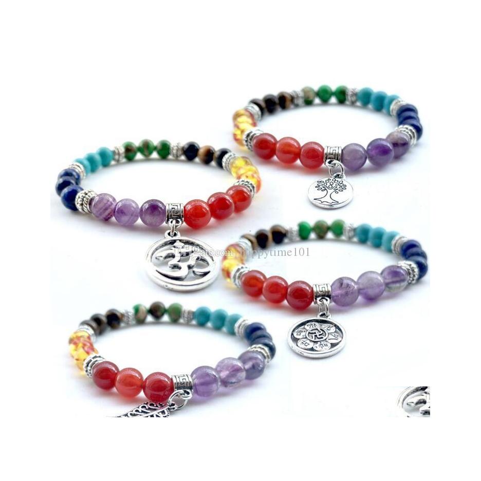 Beaded Fashion Volcano Bracelets Wholesale Natural 8 Mm Agate/Tiger Eye/Laips/Amethyst Stone Bracelet With Seven Color Beaded Drop D Dhxyd
Beaded Fashion Volcano Bracelets Wholesale Natural 8 Mm Agate/Tiger Eye/Laips/Amethyst Stone Bracelet With Seven Color Beaded Drop D Dhxyd