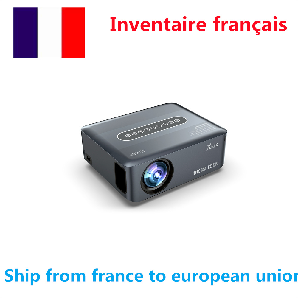 Ship from france XNANO X1 LED projector Android 9 os amlogic T972 quad core 8K 1080P 2.4g/5ghz dual wifi 2T2R BT 2GB RAM 16GB ROM