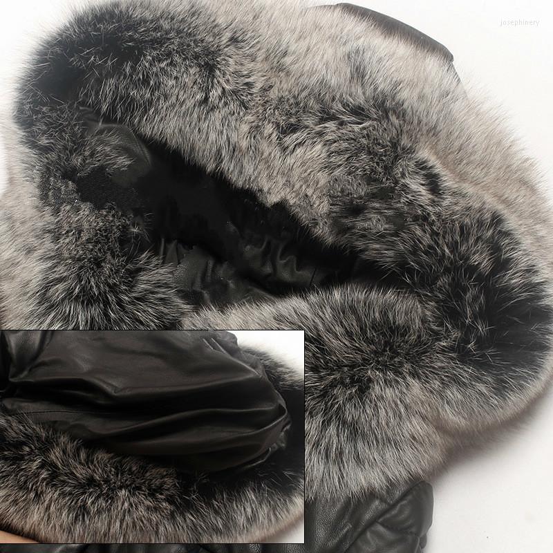 Women's Leather Genuine Women Sheepskin Jacket Real Fur Collar Hooded Duck Down Coat Chaqueta Mujer 188095 YY486, Black
Women's Leather Genuine Women Sheepskin Jacket Real Fur Collar Hooded Duck Down Coat Chaqueta Mujer 188095 YY486, Black
