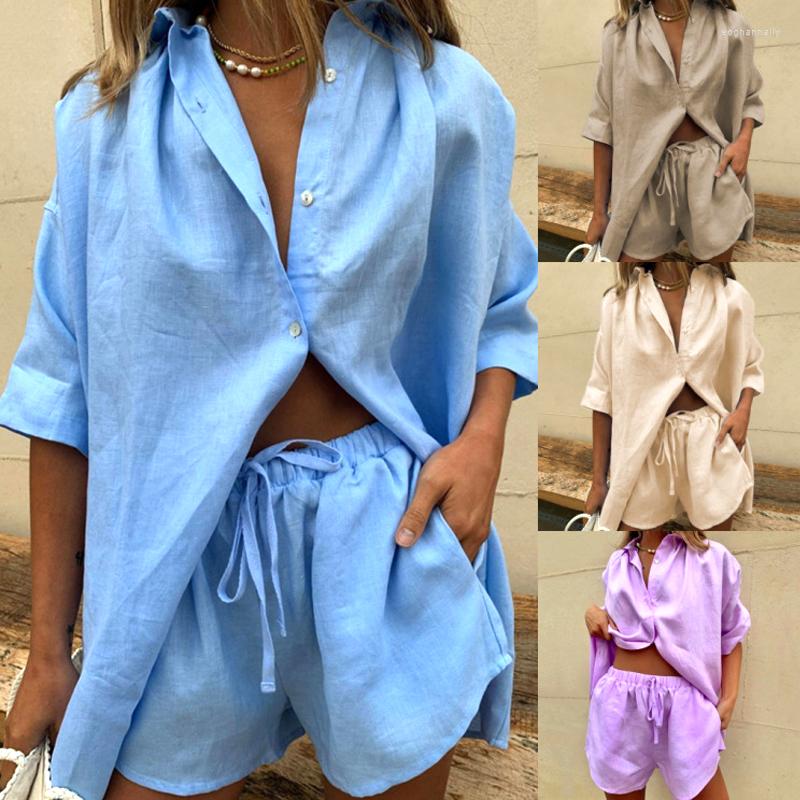 Women' Tracksuits LIBERJOG Women Shorts Set Solide Long Sleeve Shirt Tops Mini Loose Wide Leg Two Piece Stretch Waist Lady Sets Summer, Black
Women' Tracksuits LIBERJOG Women Shorts Set Solide Long Sleeve Shirt Tops Mini Loose Wide Leg Two Piece Stretch Waist Lady Sets Summer, Black