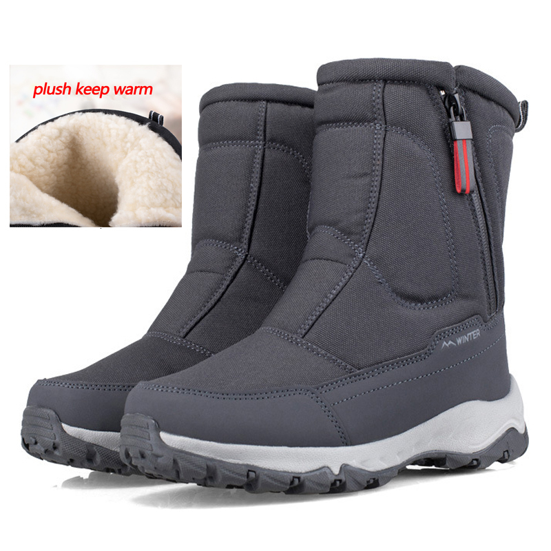 Boots Men 2023 Winter Shoes For Warm Snow Mid calf Thick Plush Women Cotton 221207, Men grey
Boots Men 2023 Winter Shoes For Warm Snow Mid calf Thick Plush Women Cotton 221207, Men grey
