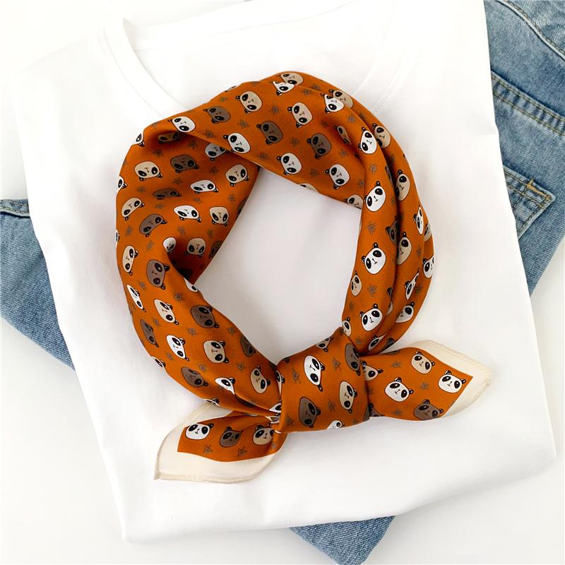 Scarves Pure Silk Scarf Square Neck Panda Print Hairband Small Foulard Female Bandana Women Neckerchief 53x53cm 2022
Scarves Pure Silk Scarf Square Neck Panda Print Hairband Small Foulard Female Bandana Women Neckerchief 53x53cm 2022