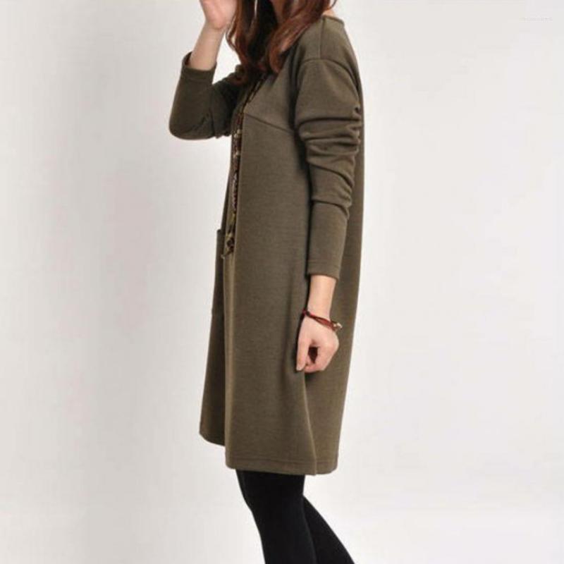 Casual Dresses Chic Women Spring Dress Mid Length Loose Plus Size Lady Winter Thermal, Yellow
Casual Dresses Chic Women Spring Dress Mid Length Loose Plus Size Lady Winter Thermal, Yellow