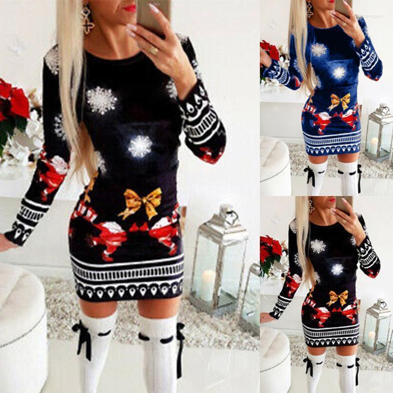 Casual Dresses Womens Christmas Mini Dress Style For Ladies Long Sleeve Xmas Jumper Tops Tall Waist Tight Sexy Female Robe, Bu 
Casual Dresses Womens Christmas Mini Dress Style For Ladies Long Sleeve Xmas Jumper Tops Tall Waist Tight Sexy Female Robe, Bu