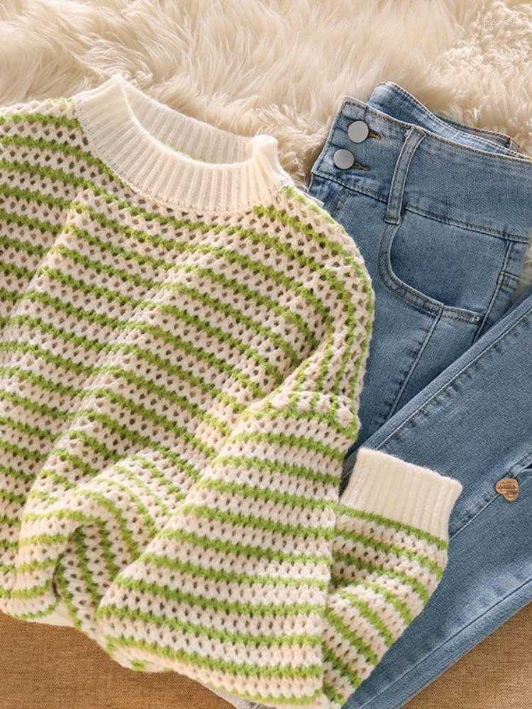 Women' Two Piece Pants Xgoth Women Suits Soft Sweater Grunge Striped Knit High Waist Jeans Girly Casual Straatwear Chic Beautiful, Green tops
Women' Two Piece Pants Xgoth Women Suits Soft Sweater Grunge Striped Knit High Waist Jeans Girly Casual Straatwear Chic Beautiful, Green tops