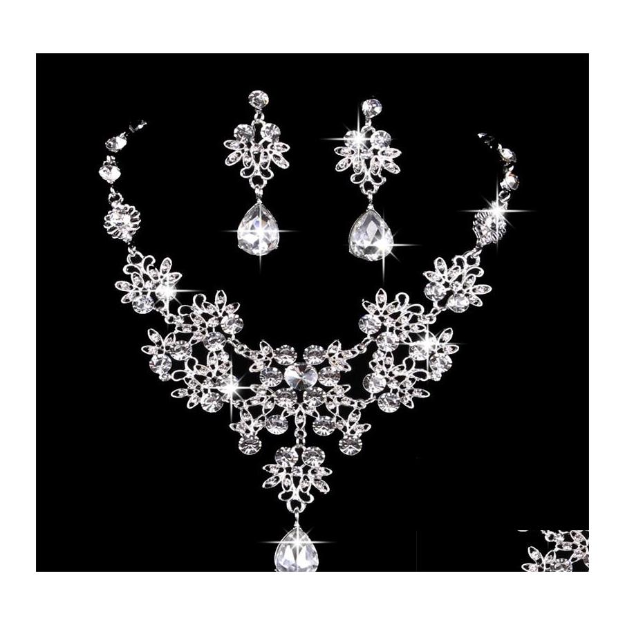 Earrings Necklace Earrings Necklace Kmvexo Mtiple Colors Water Drop Wedding Bridal Formal Party Prom Jewelry Sets Crystal Rhinesto Dh4Gd, As show
Earrings Necklace Earrings Necklace Kmvexo Mtiple Colors Water Drop Wedding Bridal Formal Party Prom Jewelry Sets Crystal Rhinesto Dh4Gd, As show