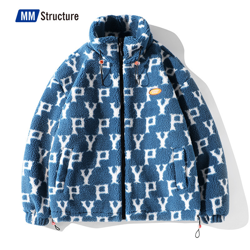 Mens Jackets Winter Fashion Print Fleece Sherpa Jacket for Male Winter Mens and Womens Couple Coat Streetwear Faux Lamb Fur Warm Jacket 221205, Blue
Mens Jackets Winter Fashion Print Fleece Sherpa Jacket for Male Winter Mens and Womens Couple Coat Streetwear Faux Lamb Fur Warm Jacket 221205, Blue